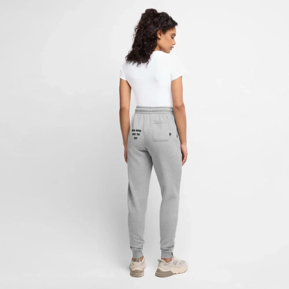 Frauen Premium Bio Jogginghose - personalisierbar - Grau meliert