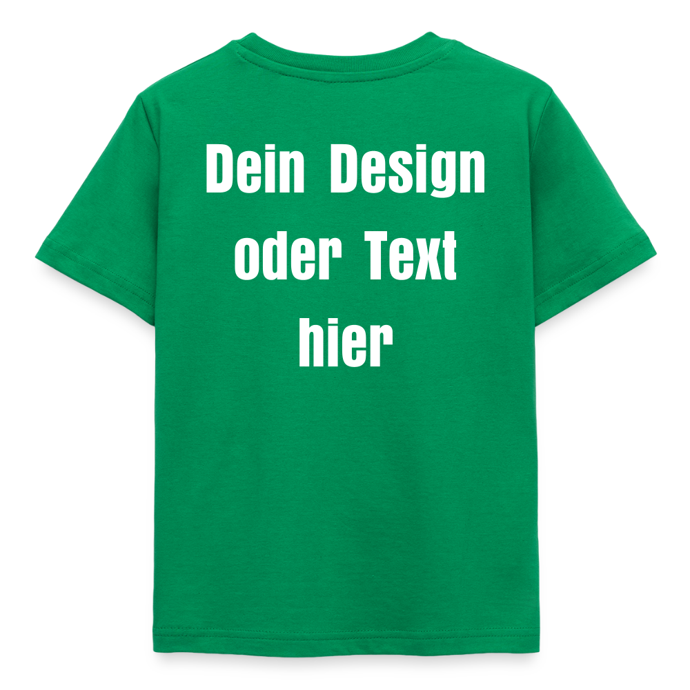 Kinder T-Shirt - personalisierbare Vorder- und Rückseite - Kelly Green