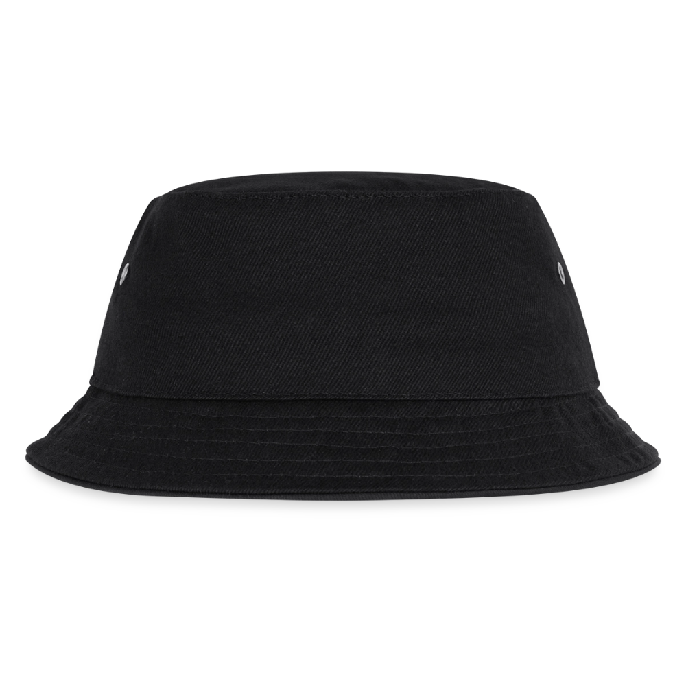 Kinder Bucket Hat - personalisierbar - Schwarz