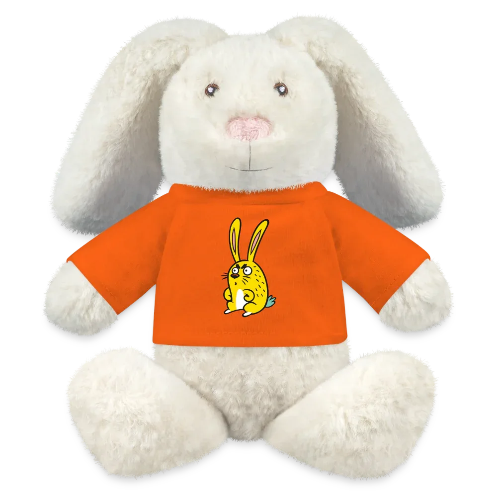 MiniFeet® RecycelHase® Creme - personalisierbar - Goldorange