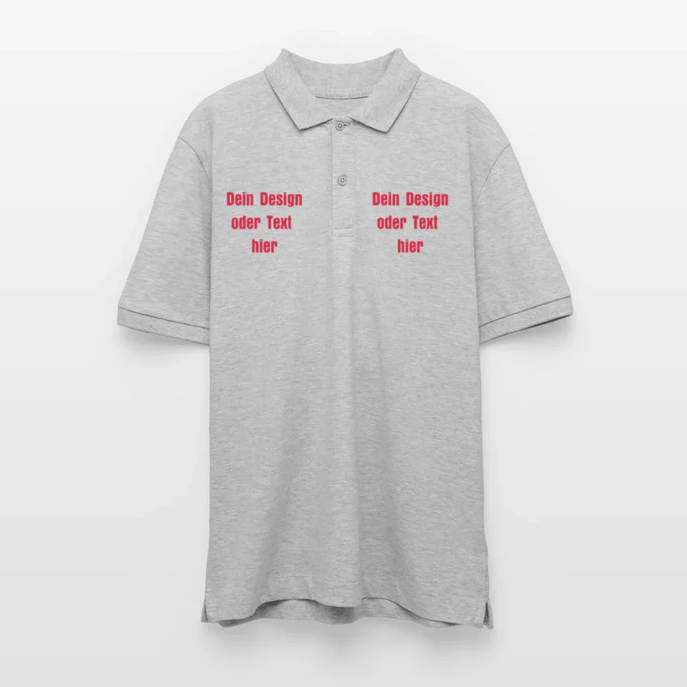 Stanley/Stella Unisex Bio-Poloshirt PREPSTER - personalisierbar - Grau meliert