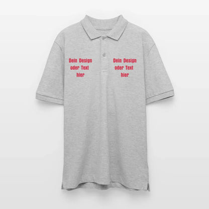 Stanley/Stella Unisex Bio-Poloshirt PREPSTER - personalisierbar - Grau meliert