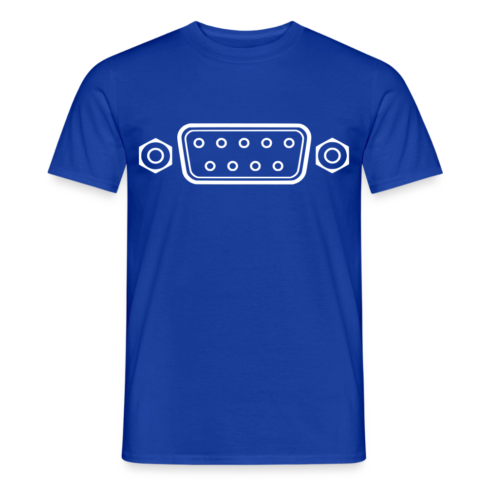DB-9 RS-232 Retro T-Shirt für Herren - Dunkelblau
