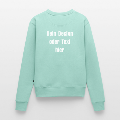 Frauen Premium Pullover - personalisierbar - Mint 