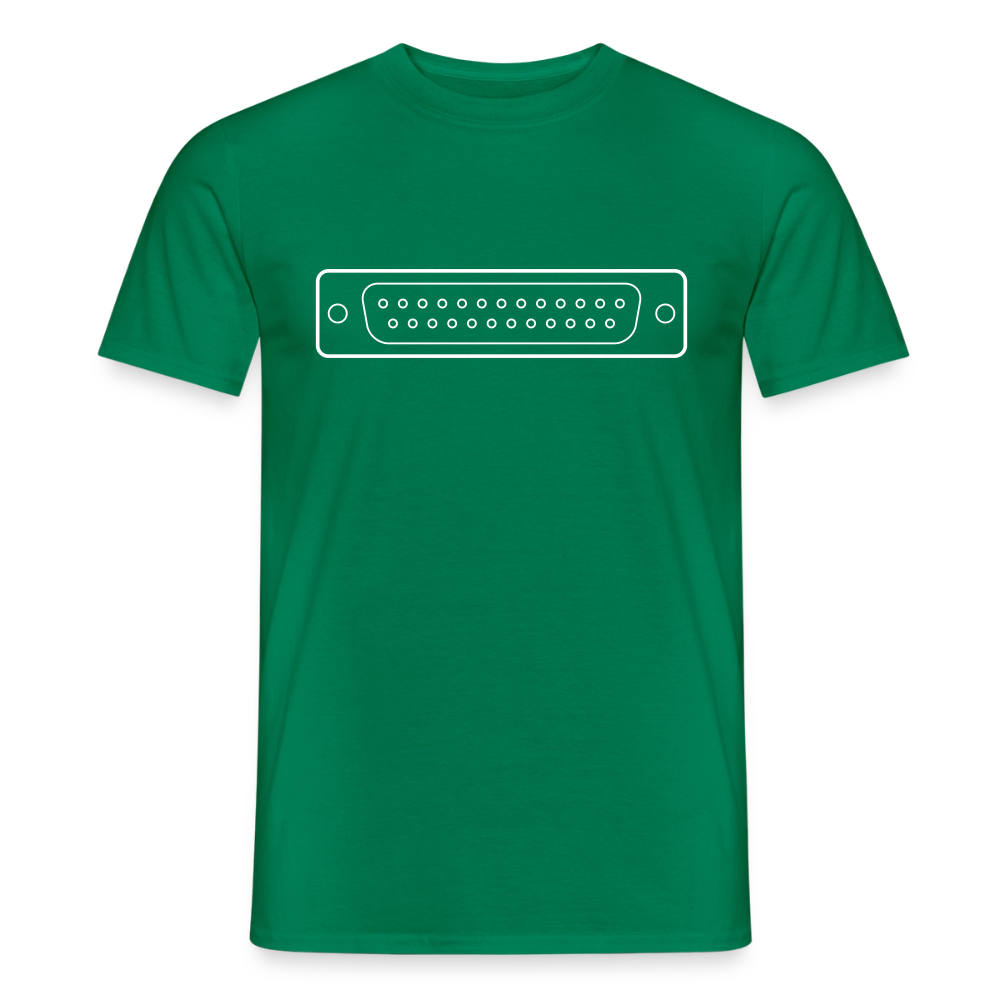 DB-25 LPT1 Retro T-Shirt für Herren - Kelly Green