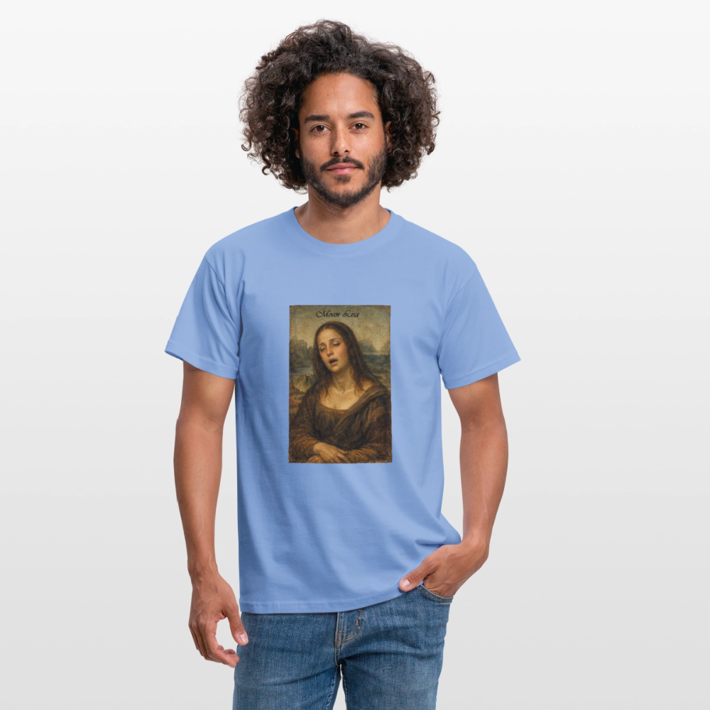 "Moan Lisa" Männer T-Shirt - Carolina Blue