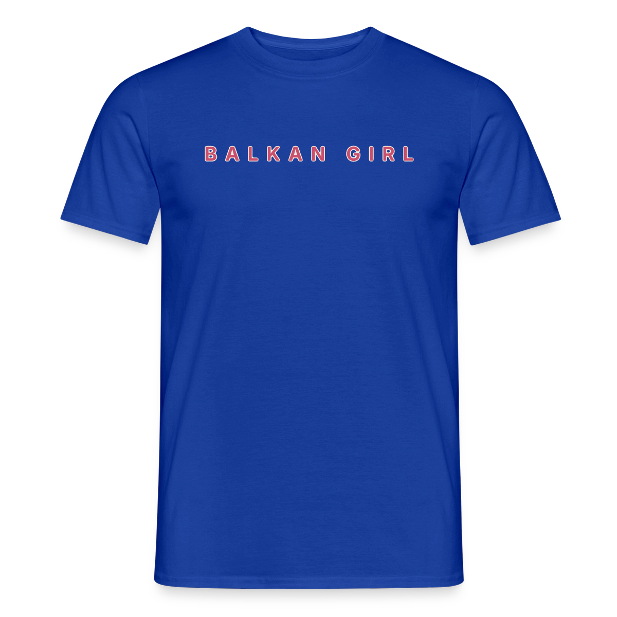 Balkan Girl Motiv-T-Shirt für Männer, Farbe Dunkelblau