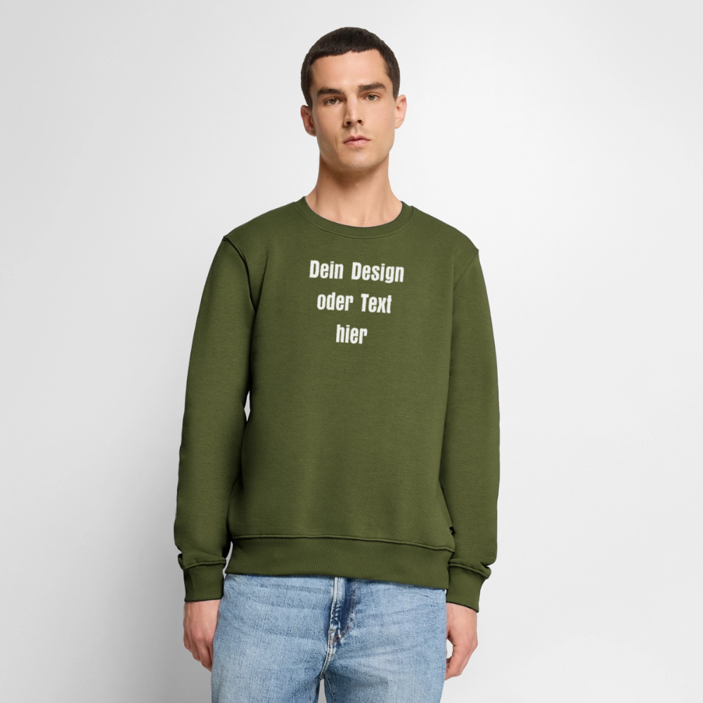 Männer Premium Pullover - personalisierbar - Khaki