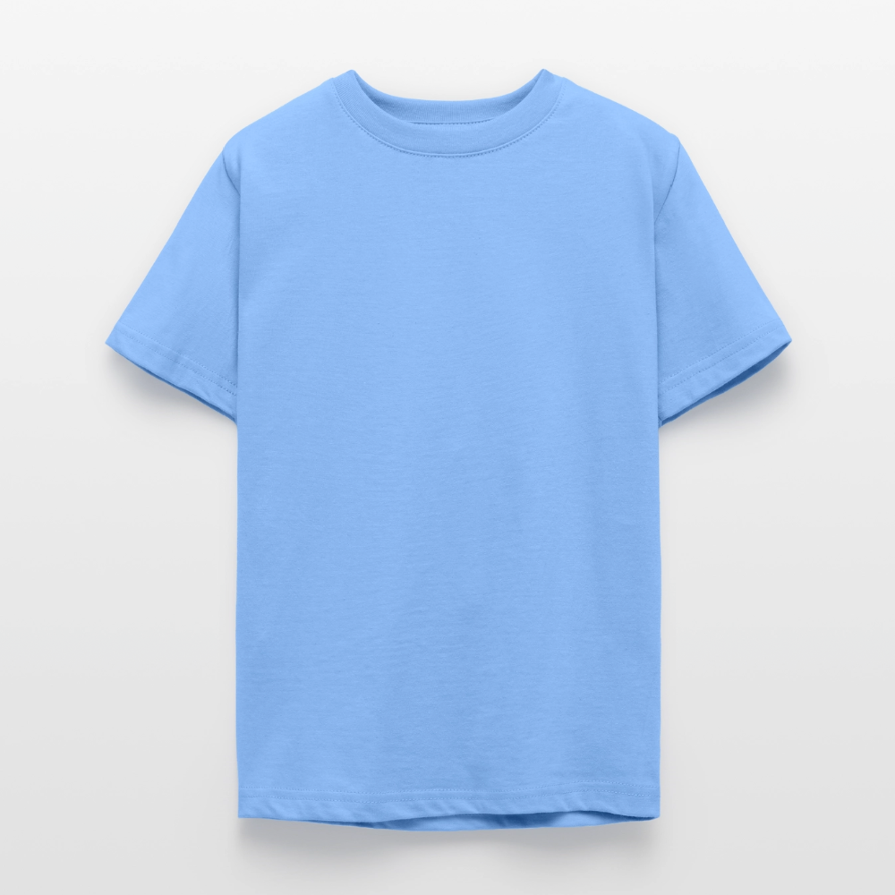 Teenager T-Shirt - personalisierbare Vorder- und Rückseite - Himmelblau