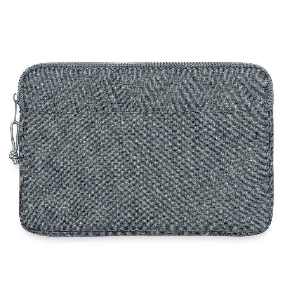 Laptoptasche passend für bis zu 13 Zoll Laptopgröße - personalisierbar - Grau meliert