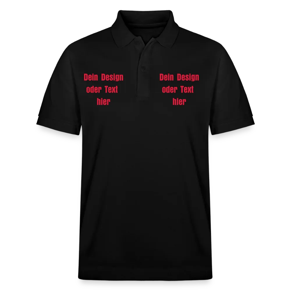 Stanley/Stella Unisex Bio-Poloshirt PREPSTER - personalisierbar - Schwarz