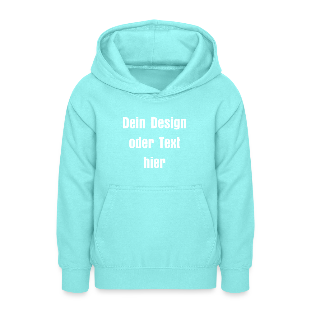 Teenager Hoodie - personalisierbare Vorder- und Rückseite - Pfefferminze