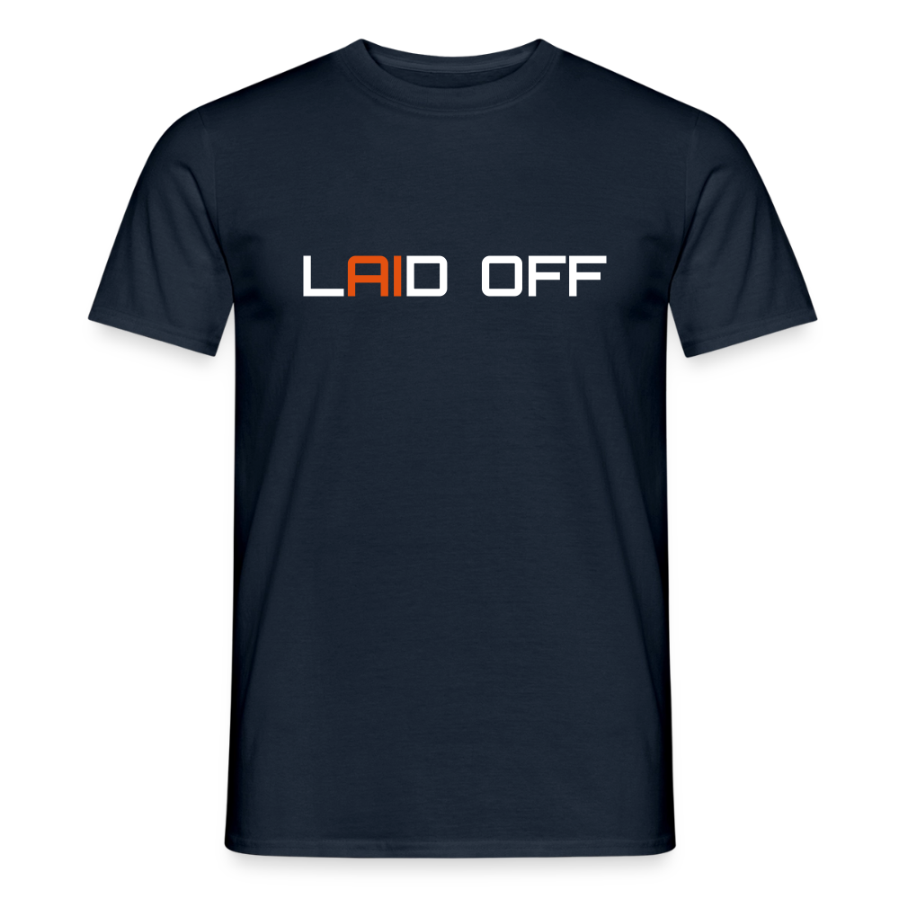 Männer T-Shirt "Laid off" - Navy