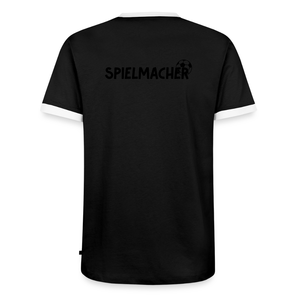 Männer T-Shirt Fussball "Spielmacher" - Schwarz/Weiß