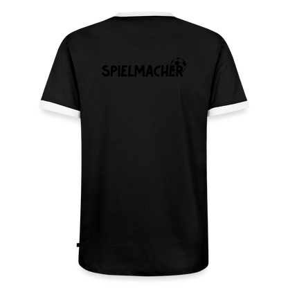 Männer T-Shirt Fussball "Spielmacher" - Schwarz/Weiß