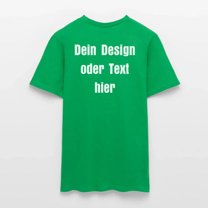 Männer T-Shirt - personalisierbare Vorder- und Rückseite - Kelly Green