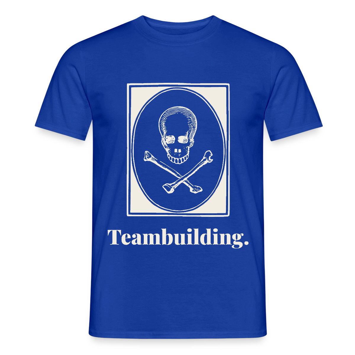 "Teambuilding." Motiv-T-Shirt für Männer, Farbe Dunkelblau