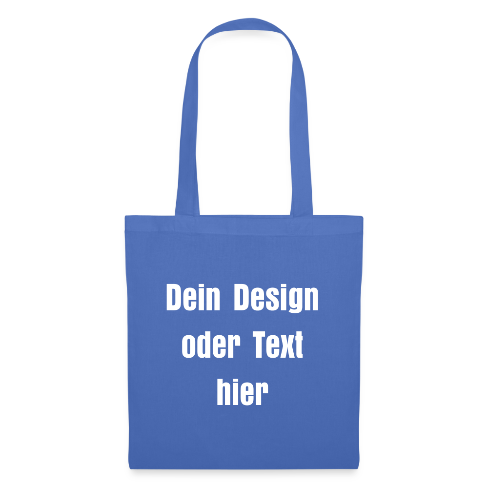 Stoffbeutel aus 100% Baumwolle - personalisierbar - Hellblau