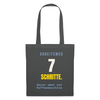Arbeitsweg: sieben Schritte Stoffbeutel, Farbe Graphite
