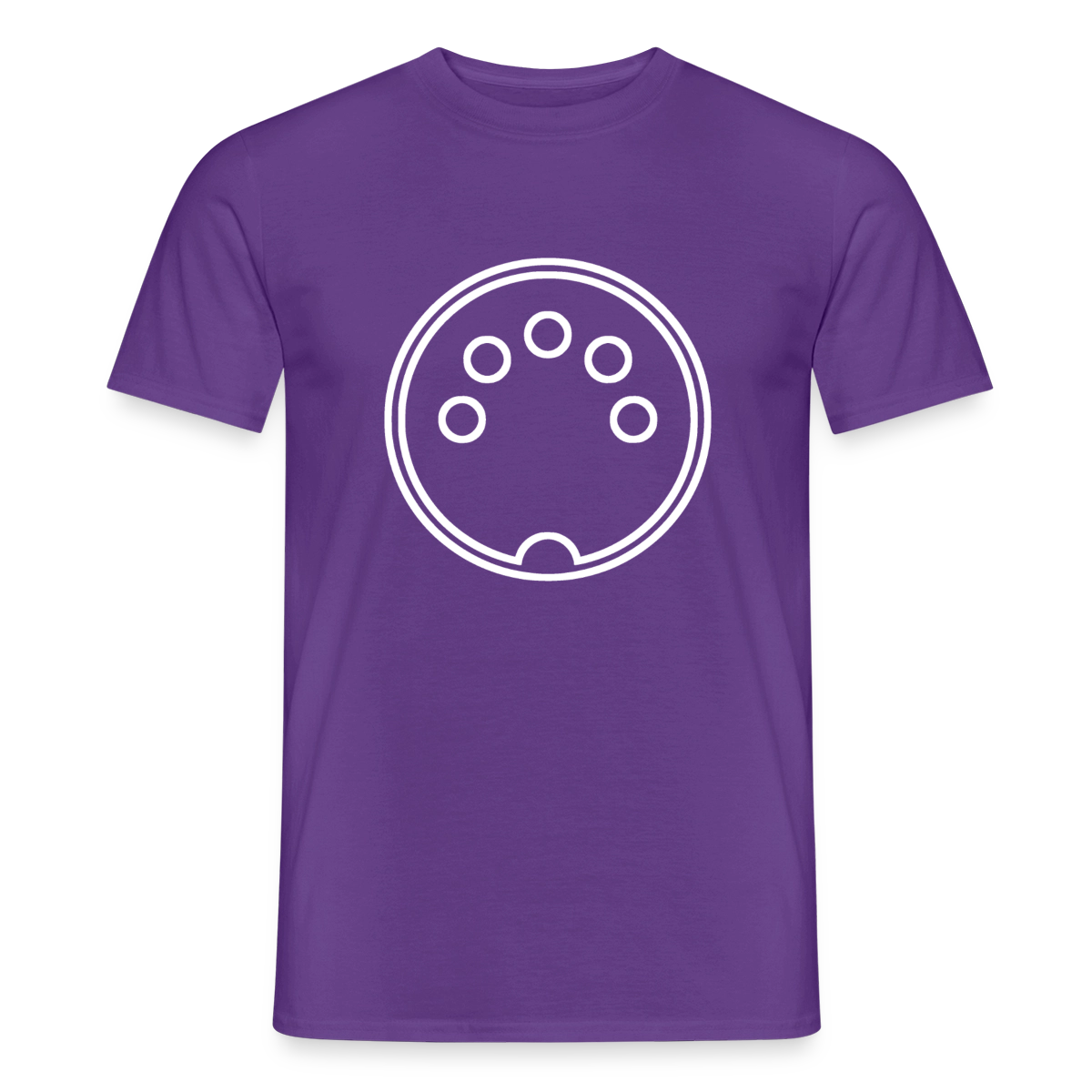 "DIN 41524" Motiv-T-Shirt für Männer, Farbe Lila