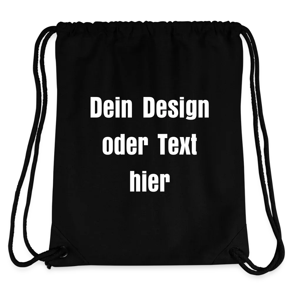 Stanley/Stella recycelter Gym Bag - personalisierbar - Schwarz