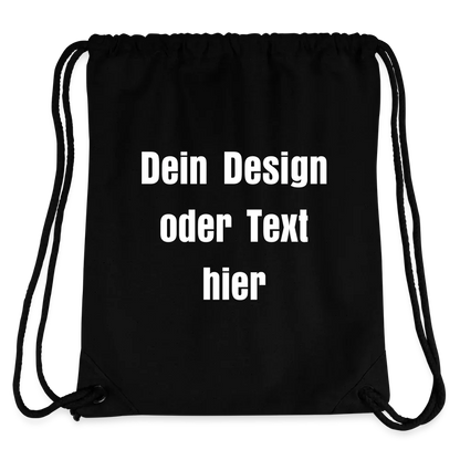 Stanley/Stella recycelter Gym Bag - personalisierbar - Schwarz