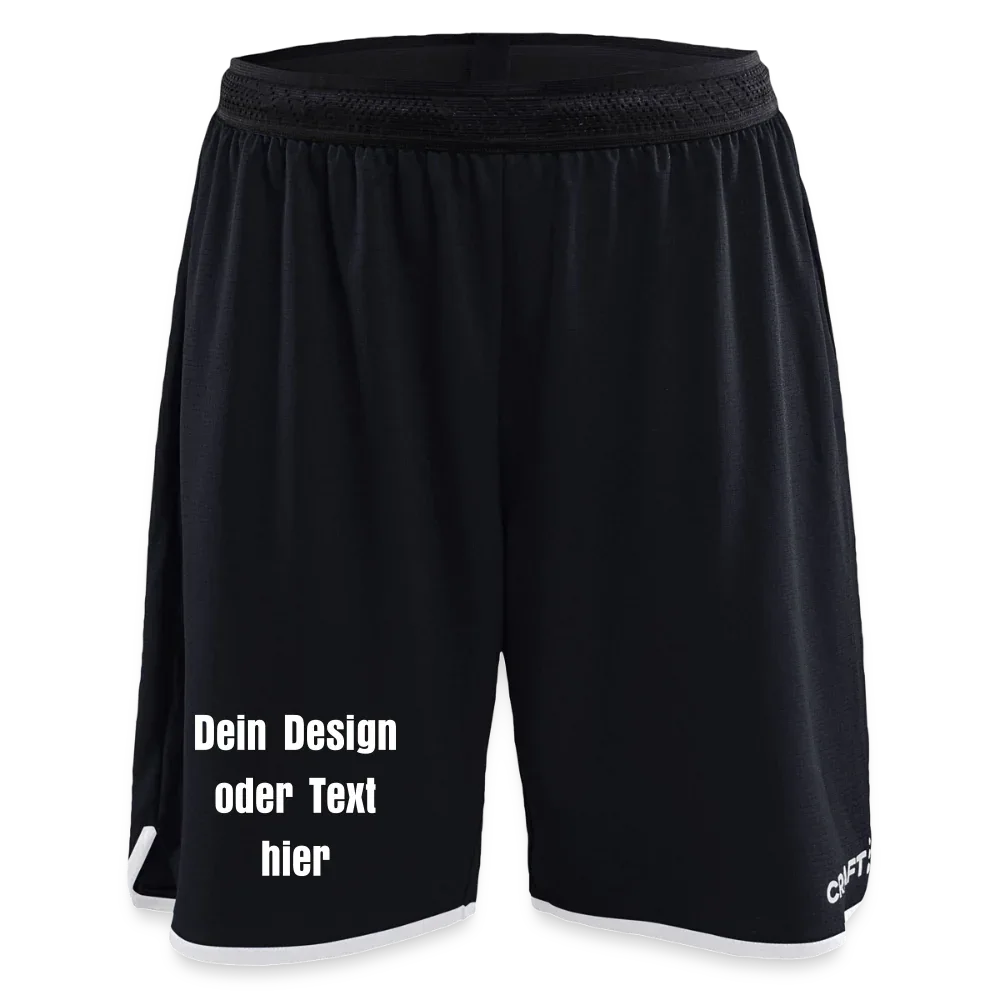 CRAFT Progress Frauen Basketballshorts - personalisierbar - Schwarz