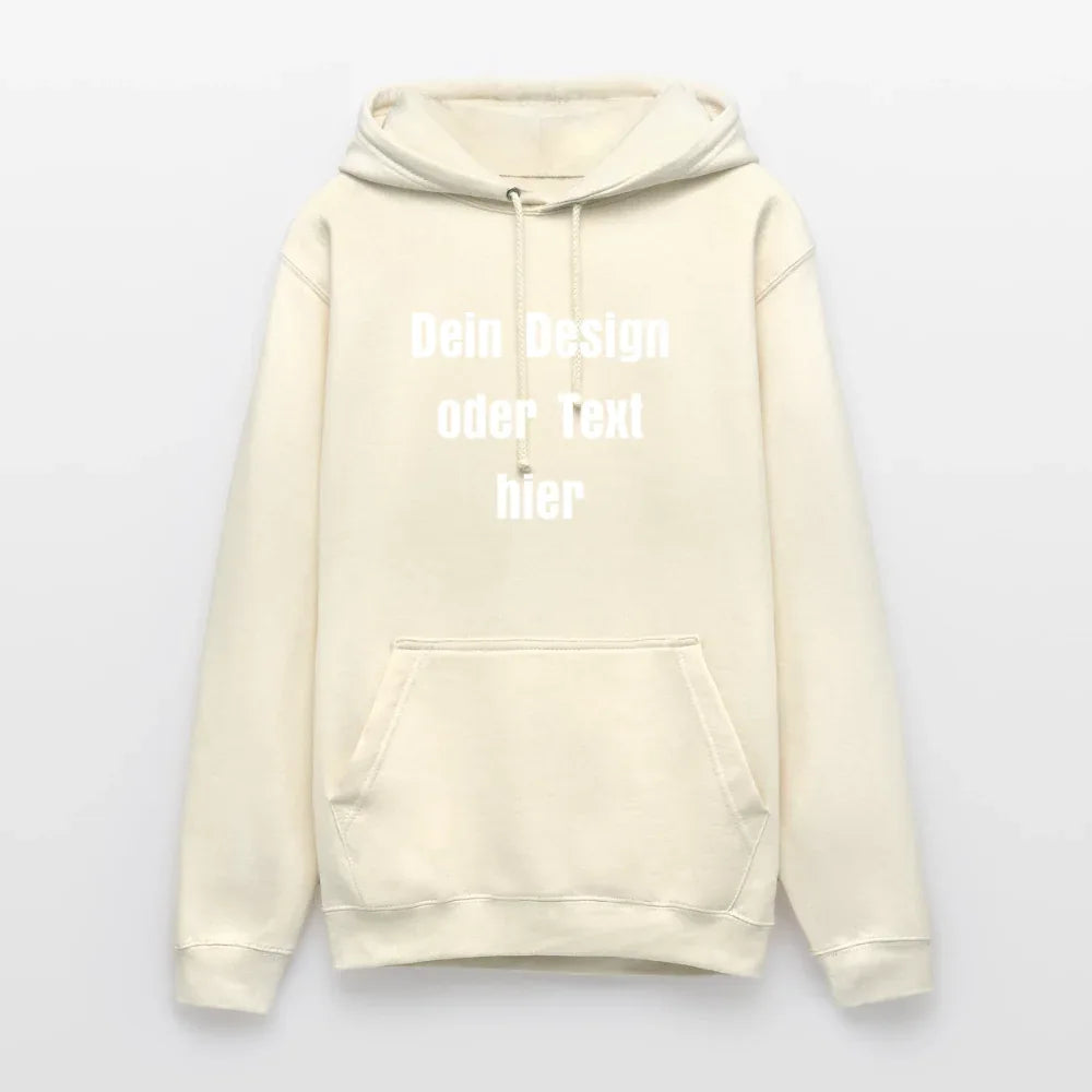 Unisex Hoodie - personalisierbare Vorder- und Rückseite - Vanille-Milchshake