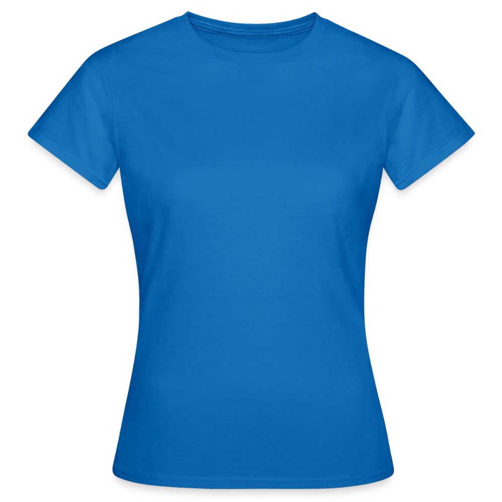 Frauen T-Shirt - personalisierbare Vorder- und Rückseite - Royalblau