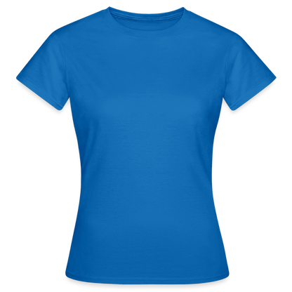 Frauen T-Shirt - personalisierbare Vorder- und Rückseite - Royalblau