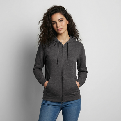 Unisex Kapuzenjacke - personalisierbare Vorder- und Rückseite - Anthrazit