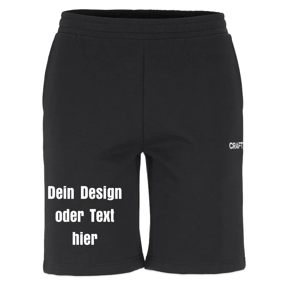 CRAFT Community 2.0 Sweatshorts - personalisierbar - Schwarz