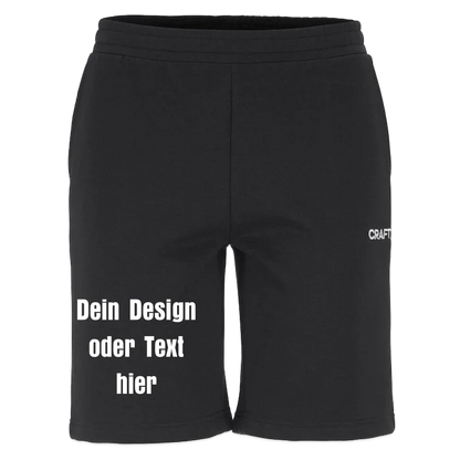 CRAFT Community 2.0 Sweatshorts - personalisierbar - Schwarz