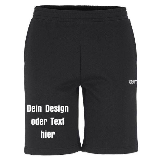 CRAFT Community 2.0 Sweatshorts - personalisierbar - Schwarz