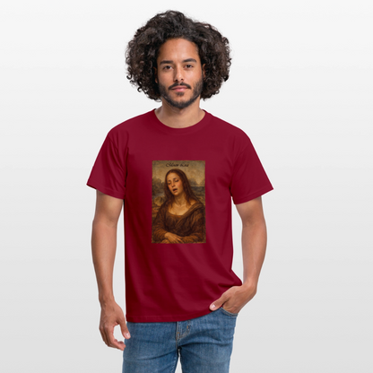 "Moan Lisa" Männer T-Shirt - Ziegelrot
