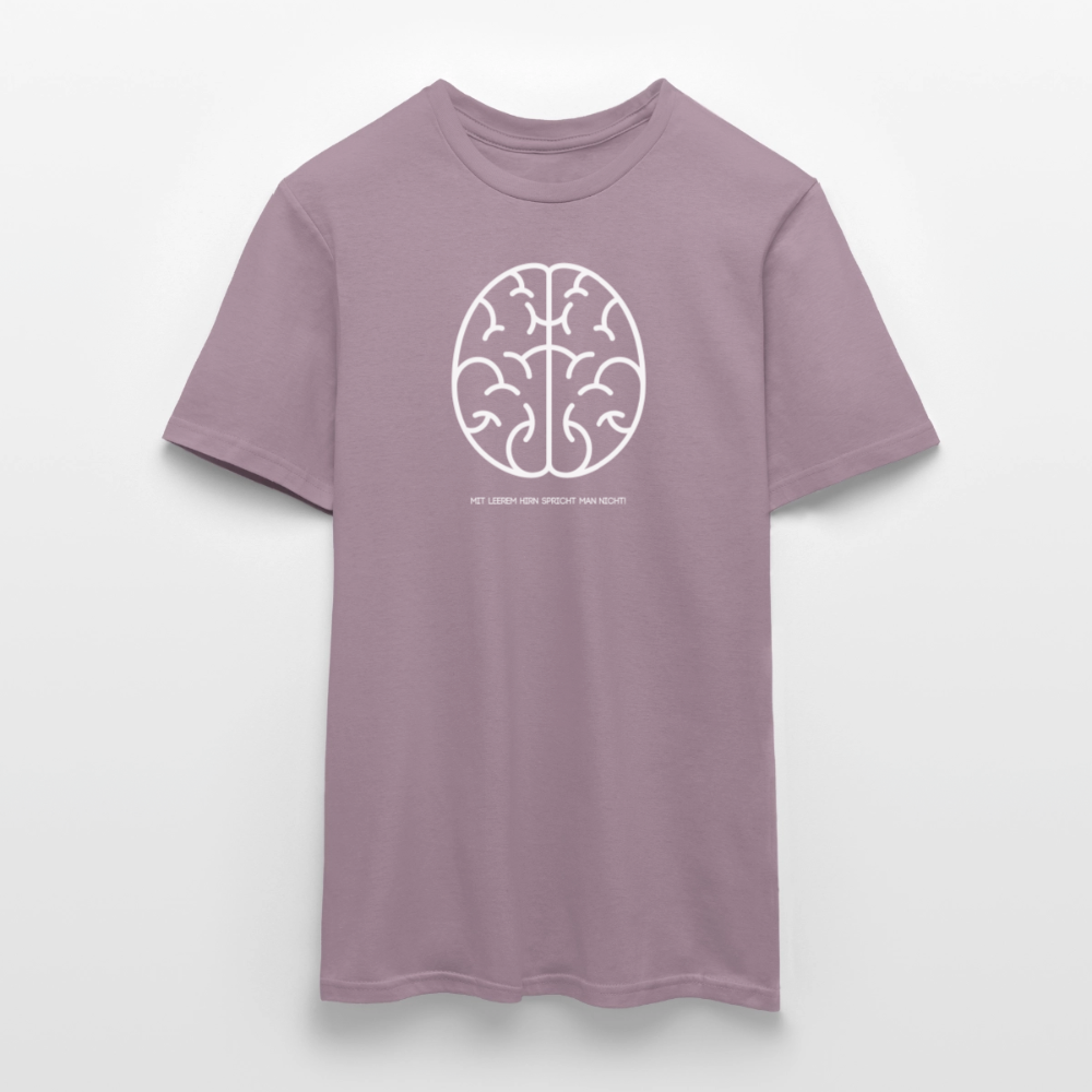 "Hirn" Motiv-T-Shirt für Männer - Lilagrau 