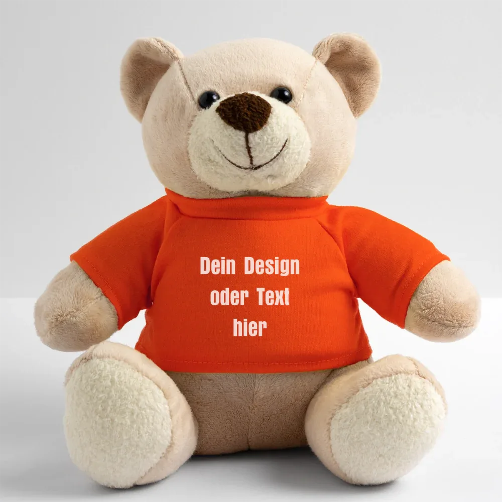 Teddy - personalisierbar - Goldorange
