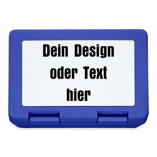 Brotdose - personalisierbar - Royalblau