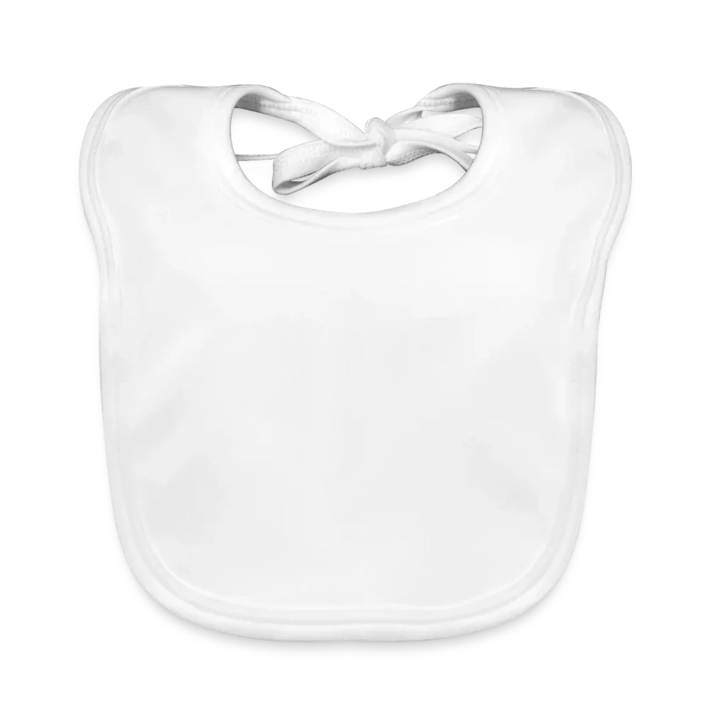 Baby Bio-Lätzchen - personalisierbar - Weiß