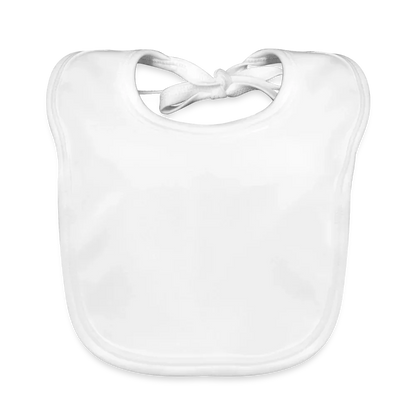 Baby Bio-Lätzchen - personalisierbar - Weiß