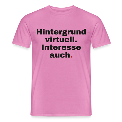 Hintergrund virtuell Motiv-T-Shirt für Männer, Farbe Pink