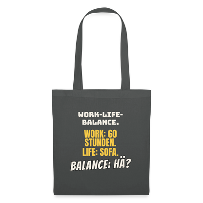 Balance: hä? Stoffbeutel, Farbe Graphite