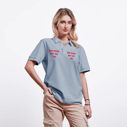 Stanley/Stella Unisex Bio-Poloshirt PREPSTER - personalisierbar - sky Blue
