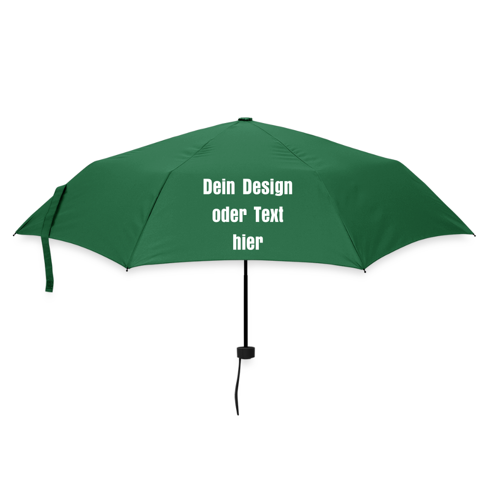 Regenschirm (klein) 24 cm 100% Polyester - personalisierbar - Flaschengrün