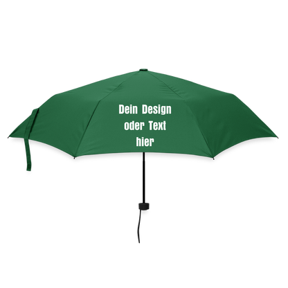 Regenschirm (klein) 24 cm 100% Polyester - personalisierbar - Flaschengrün