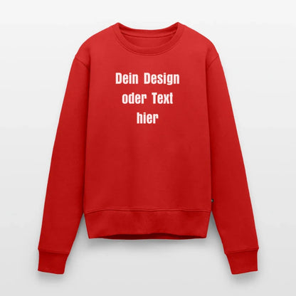 Frauen Premium Pullover - personalisierbar - Rot
