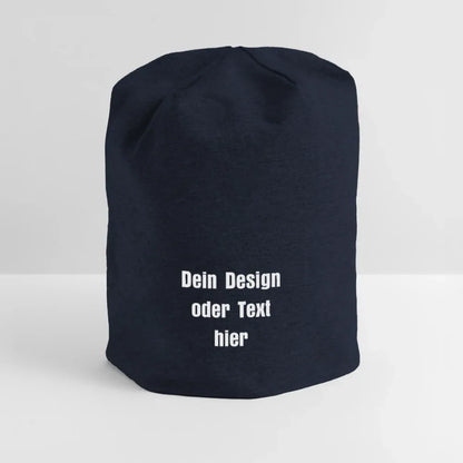 Jersey-Beanie - personalisierbar - French Navy