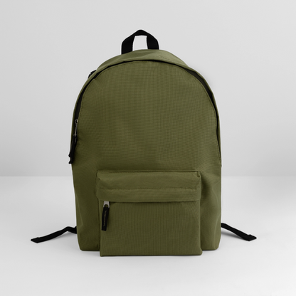 Klassischer Rucksack - personalisierbar - Olivgrün