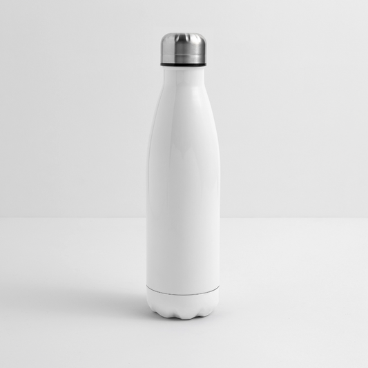 Isolierflasche 500ml - personalisierbar - Weiß