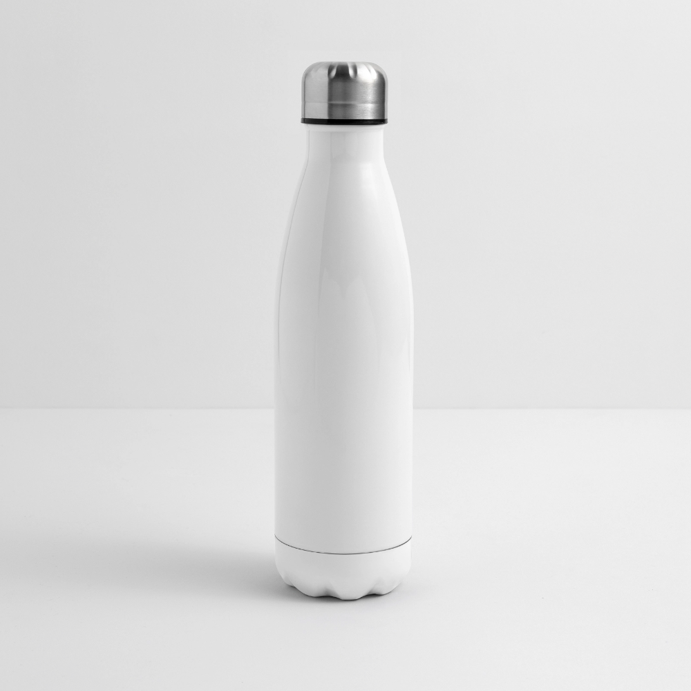 Isolierflasche 500ml - personalisierbar - Weiß